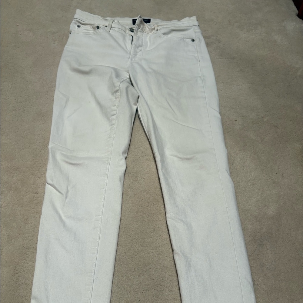 Banana Republic White Skinny Jeans